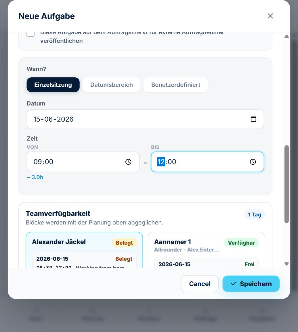 Team availability